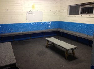 After the game: The original Interceptors team members have left the building, forever.