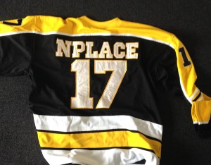 Whoever made the Braves jerseys didn't know about punctuation, so I've become kind of Czechoslovakian. The N in Place is silent.