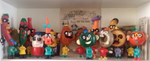 My Sixties Potato Head collection: now showing in my office. How do you like them apples of the earth, MisterSpud?