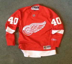 My first hockey jersey: Hank Zetterberg, 2009.