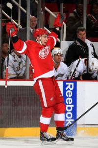 Tomas Jurco celebrates knowing he's pretty much NHL ready. Pic: Ducks website.