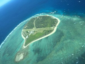 Lady Elliot Island - so small that the strip across the middle is the runway. 