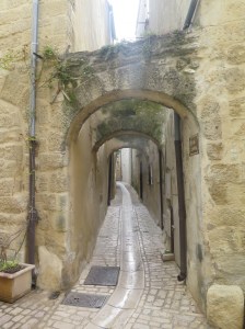 Uzes, France. A place where you need to watch your head if you try to run through the town.