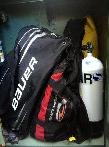 The dormant bags of adventure.