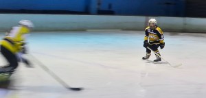 Kat defending. (Pic: her dad)